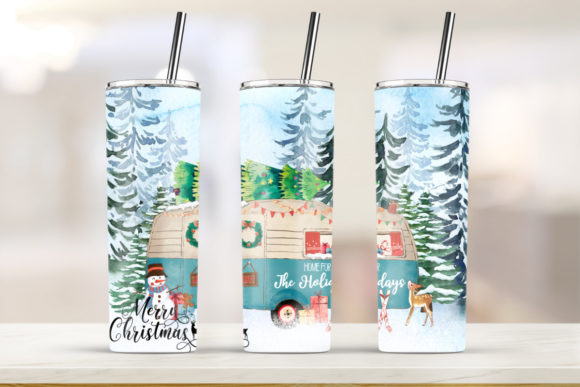 A Festive Watercolor Graphic for Packaging & Print Templates
