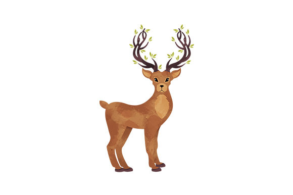 A Practical Designer's Review of Deer with Tree Antlers Watercolor