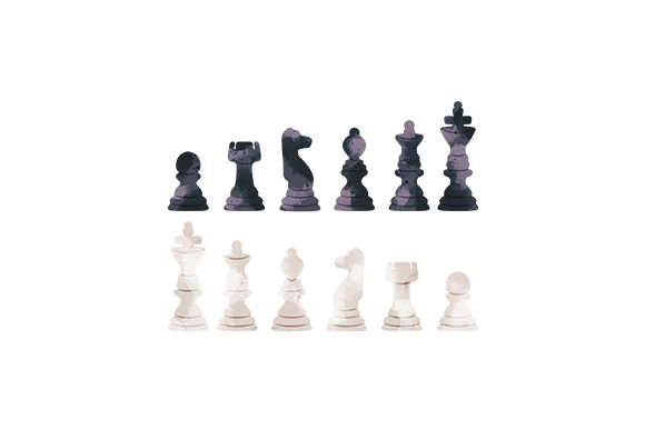 A Watercolor Chess Set for Craft and Game Design