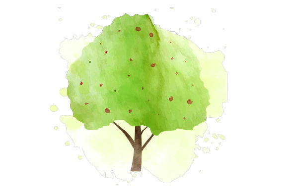 Cherry Tree Watercolor: A Craft-Friendly Nature Asset