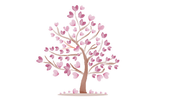 Crafting Romantic Graphics with the Watercolor Valentine in Love Tree
