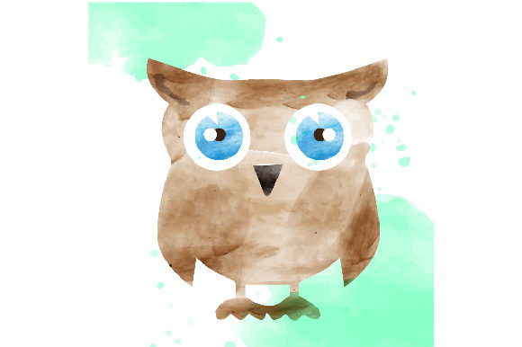 Cute Owl Watercolor: A Versatile Asset for Animals and Crafts