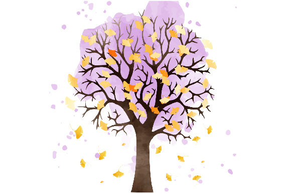 Integrating Gingko Tree Watercolor in Editorial Crafts & Nature Content