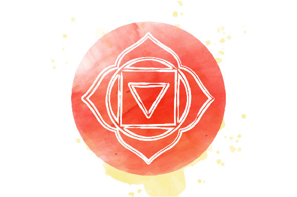 Root Chakra Mandala Watercolor: A Versatile Asset for Yoga Crafts & Branding