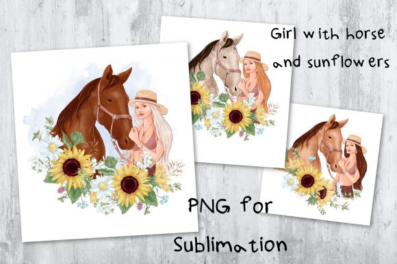 Sunflower Sublimation Graphics for Crafts and Print