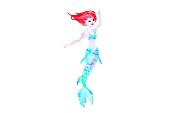 Watercolor Mermaid: A Brand Designer’s Review of a Crafts Design Asset