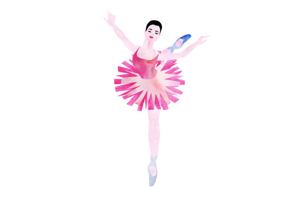 Your Next Blog Graphic: The Watercolor Ballerina for Crafts & Hobbies